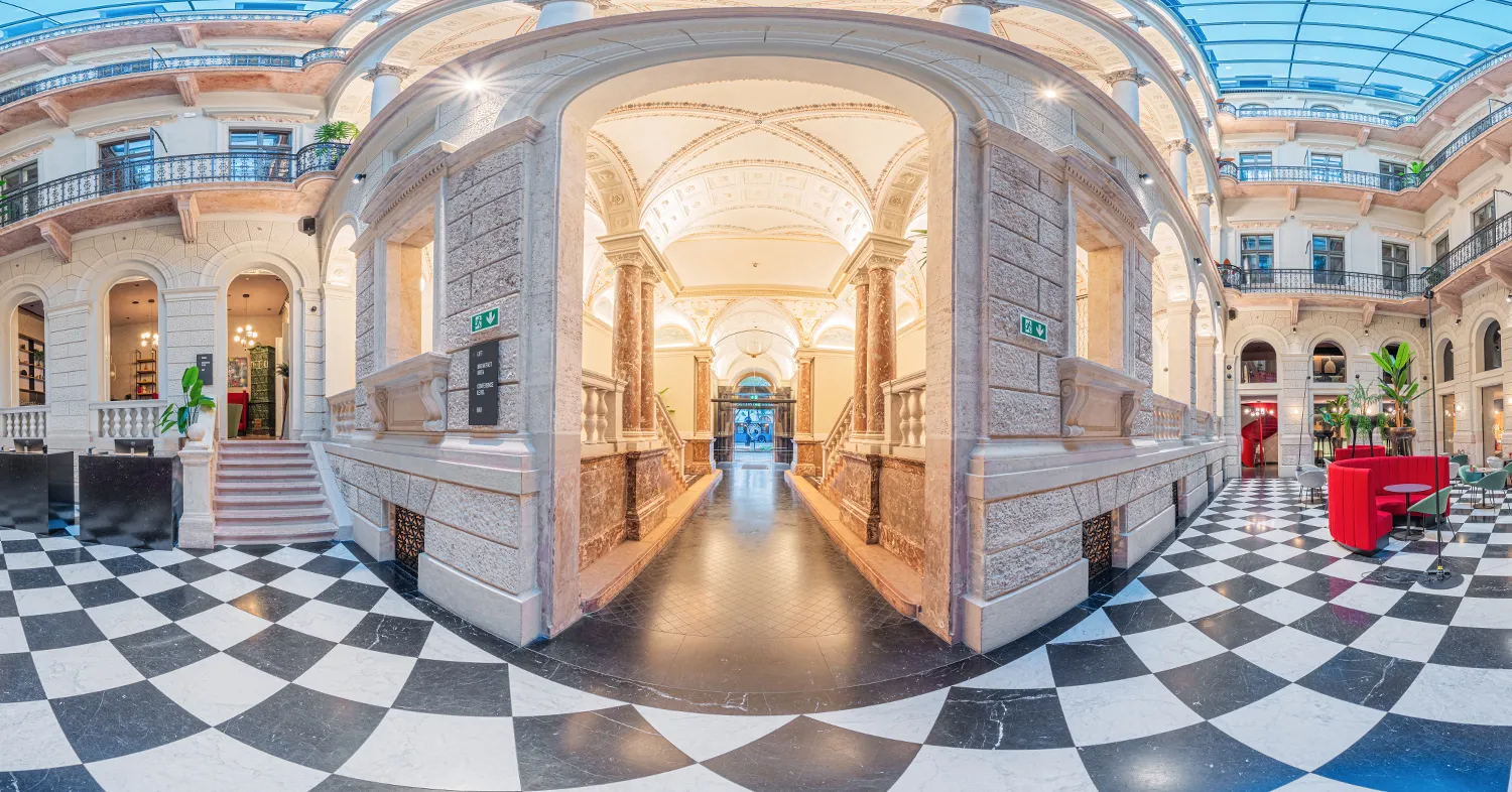 Forhåndsvisning av virtuell omvisning på Hotel Oktogon Haggenmacher i Budapest, Ungarn